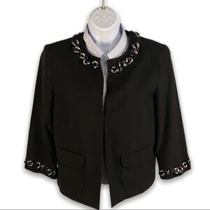 Michael Kors Women’s Black Blazer Clasp Closure